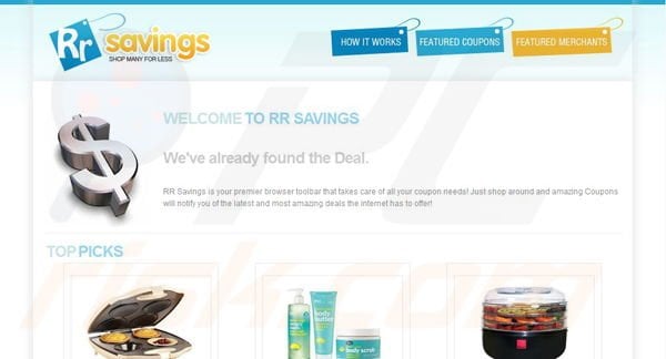 RR Savings toolbar