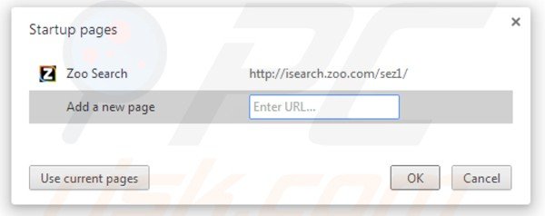 isearch.zoo.com von der Google Chrome Startseite entfernen