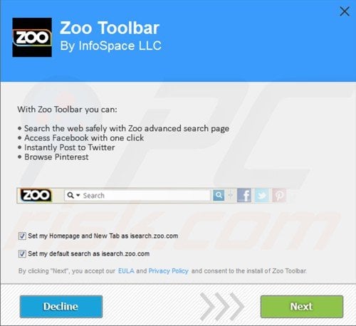 zoo toolbar Installierer