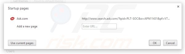 Removing ask social toolbar from Google Chrome homepage