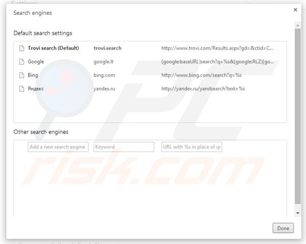 Removing client connect ltd browser hijacker from Google Chrome default search engine