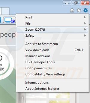 Removing GenesisOffers from Internet Explorer step 1