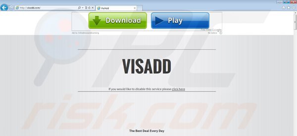today's best online deals redirect to visadd.com website