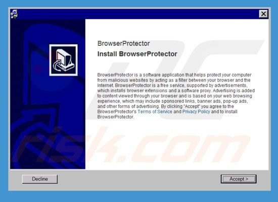 browserprotector adware installer