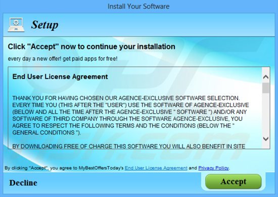 mybestofferstoday adware installer