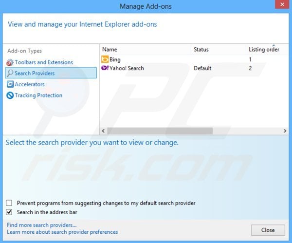 Removing portalsepeti.com from Internet Explorer default search engine
