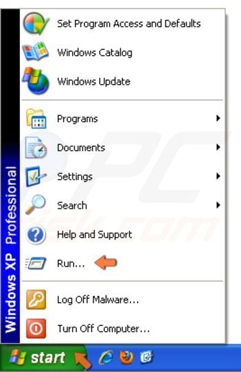 Downloading installer on Windows XP step 1 - accessing 