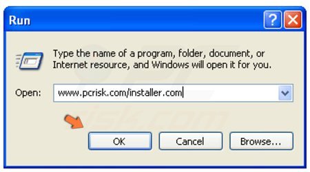 Downloading installer on Windows XP step 2 - using 