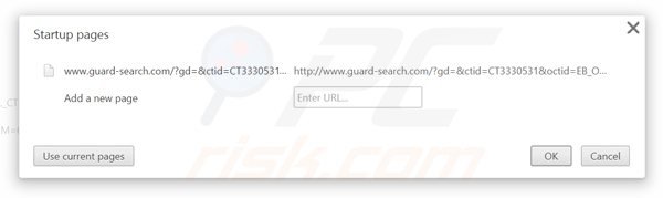 Removing Guard-search.com from Google Chrome homepage