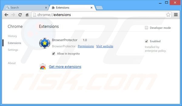 Removing search.safefinder.com related Google Chrome extensions