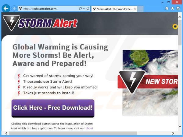 Storm Alert adware