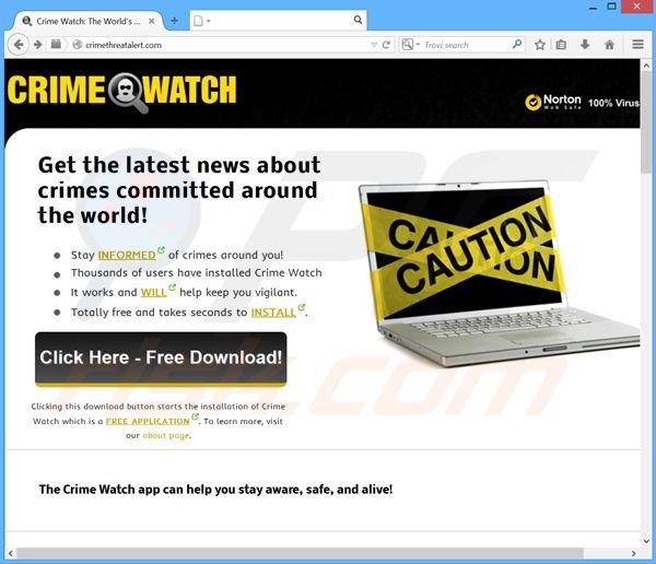 Crime Watch adware