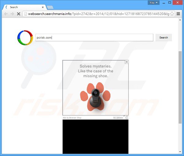 websearch.searchmania.info browser hijacker