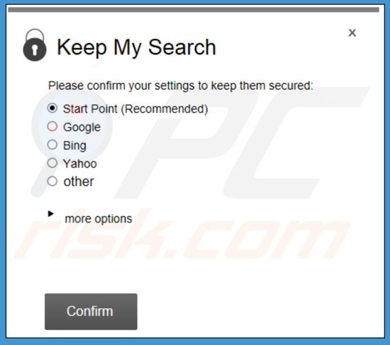 search.strtpoint.com keep my search application