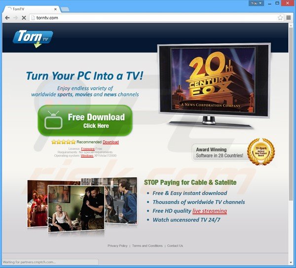 TornPlusTV adware