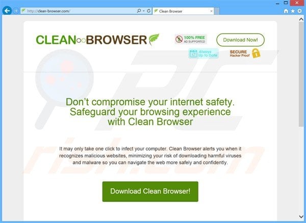 clean browser adware main