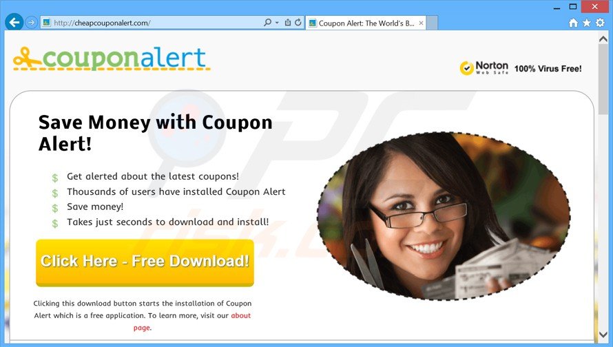 coupon alert adware