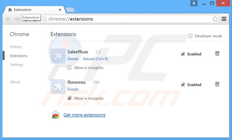 Removing jogostempo related Google Chrome extensions