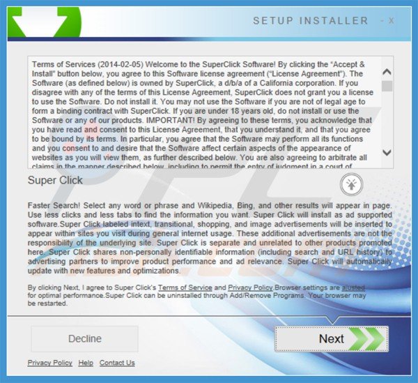 super click adwareinstaller