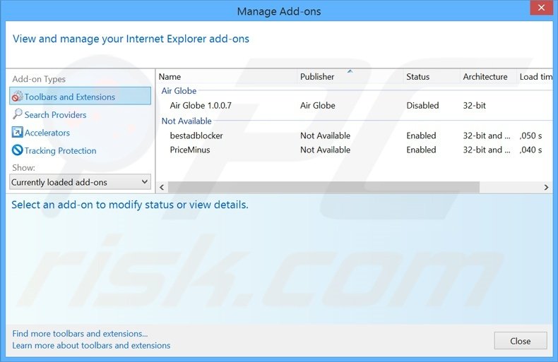 Removing dotdo ads from Internet Explorer step 2