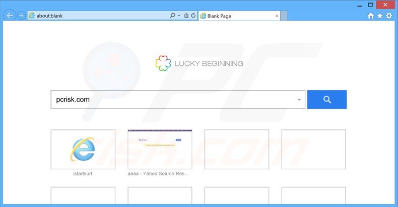 luckybeggining.com browser hijacker