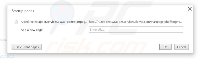 Removing start.alawar.com from Google Chrome homepage