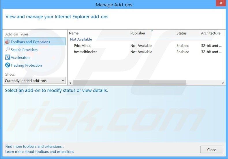 Removing start.alawar.com related Internet Explorer extensions