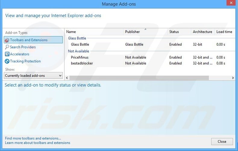 Removing yhs4.search.yahoo.com related Internet Explorer extensions