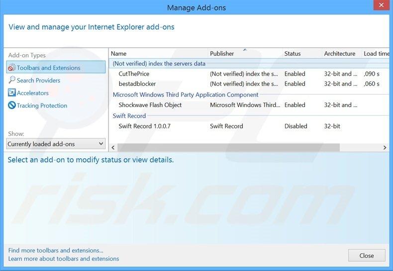 Removing BrowserAir ads from Internet Explorer step 2