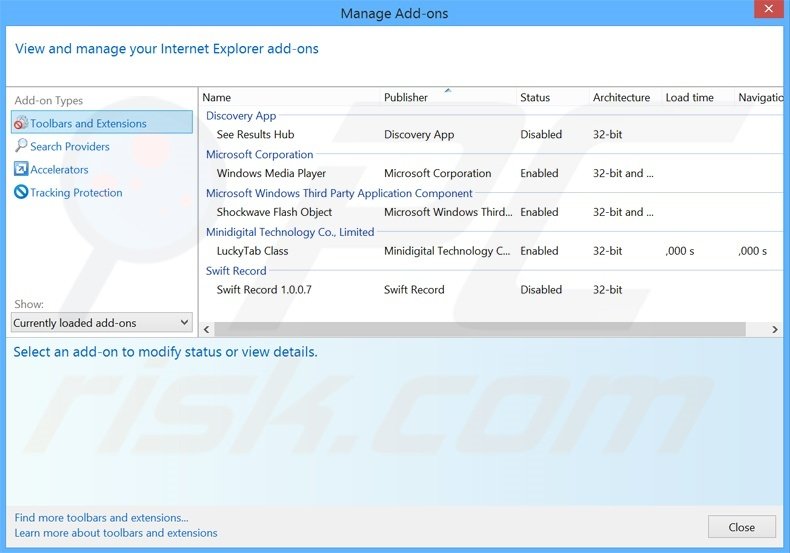 Removing GamerForest ads from Internet Explorer step 2