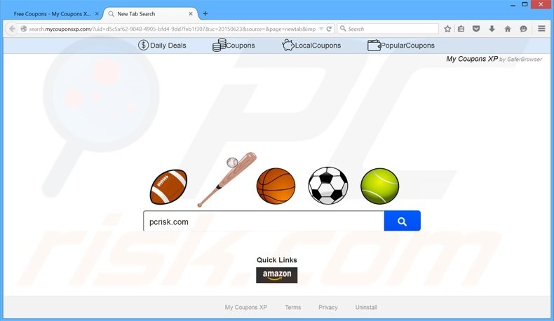 search.mycouponsxp.com browser hijacker