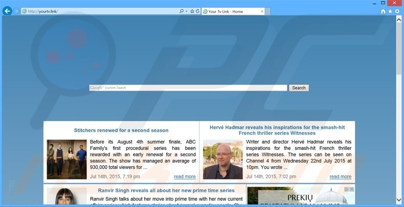 yourtv.link browser hijacker