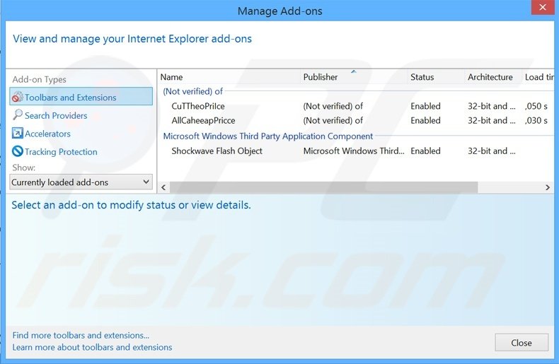 Removing Ads Remover ads from Internet Explorer step 2
