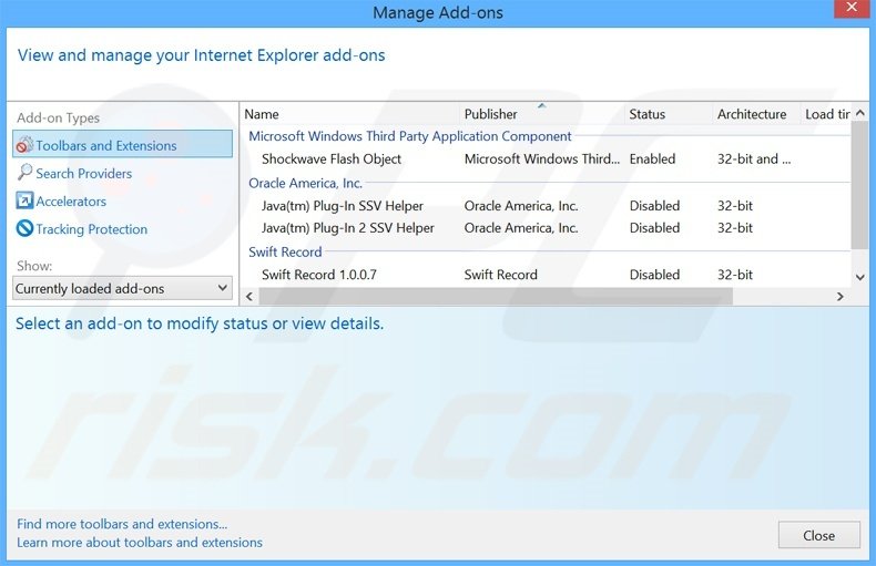 Removing FilesFrog ads from Internet Explorer step 2
