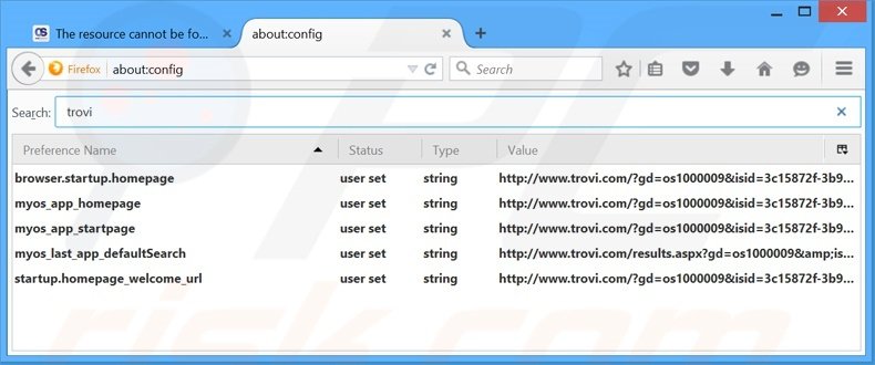 Removing MyOneSearch.net from Mozilla Firefox default search engine