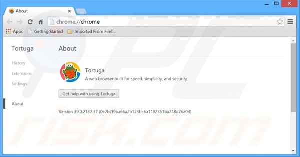 Deceptive Tortuga Internet browser