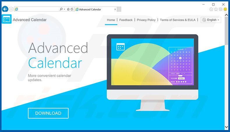 Advanced Calendar adware