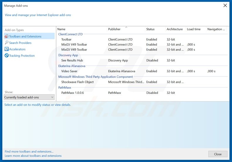 Removing coupseek from Internet Explorer step 2