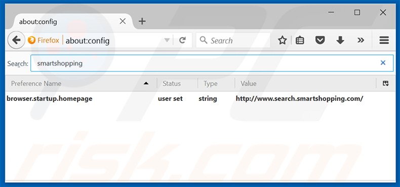 Removing search.smartshopping.com from Mozilla Firefox default search engine