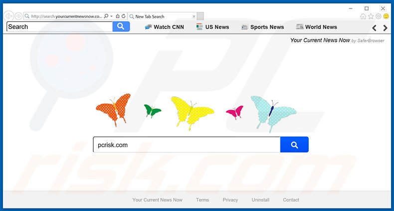 search.yourcurrentnewsnow.com browser hijacker