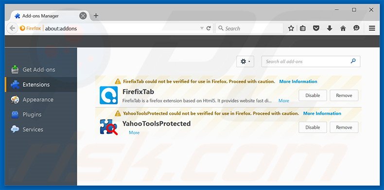 Removing Shopswell ads from Mozilla Firefox step 2