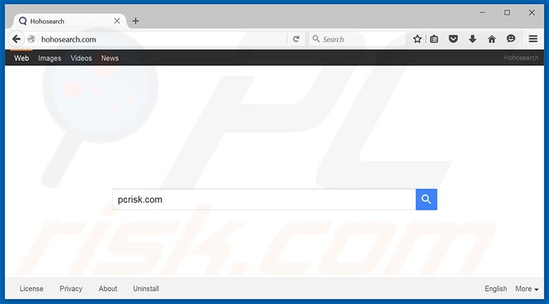 hohosearch.com browser hijacker
