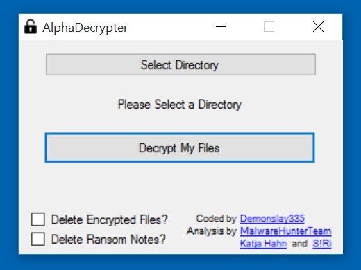 encrypted ransomware decryption tool