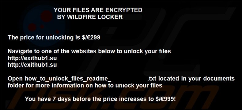 WildFire Locker decrypt instructions