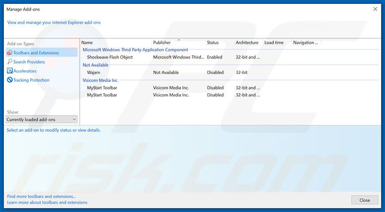 Removing AdsKeeper ads from Internet Explorer step 2