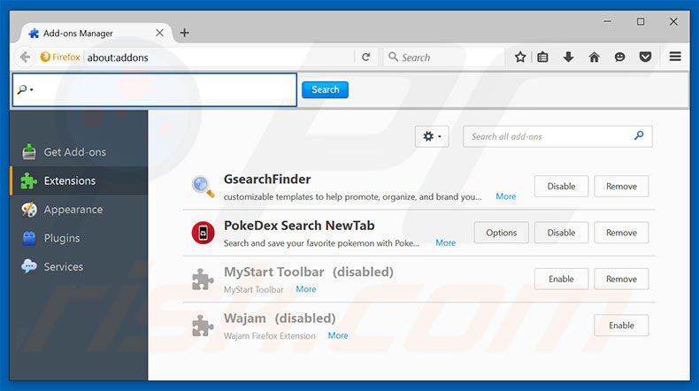 Removing Ad by netutils ads from Mozilla Firefox step 2