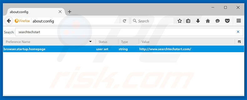 Removing searchtechstart.com from Mozilla Firefox default search engine