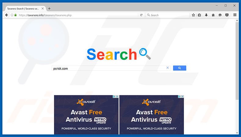 tavanero.info browser hijacker
