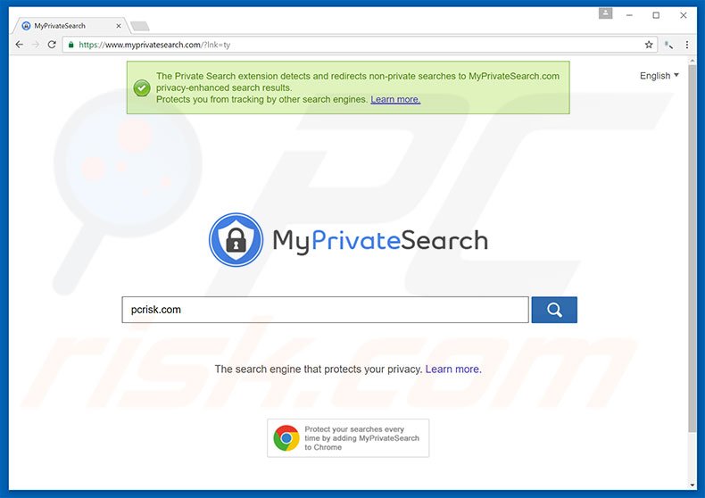 myprivatesearch.com Browser Hijacker