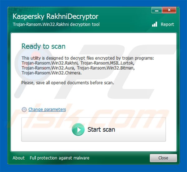 Rotor ransomware decryptor